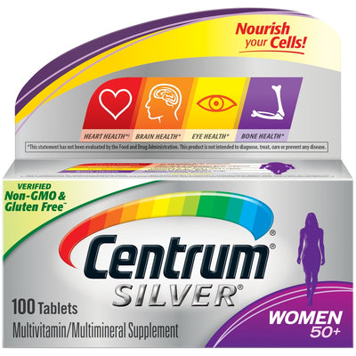 Centrum Silver Femmes 50+ Comprimés de Supplément Multivitaminé