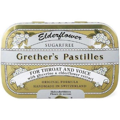 Grether's Pastilles Elderflower Sugar Free - 3.75 oz (44 Lozenges)