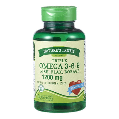 Mezcla Triple Omega 3-6-9 de Nature's Truth - 3,600 Mg