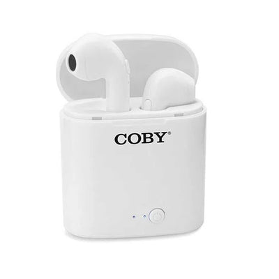 Coby True Wireless Earbuds - White