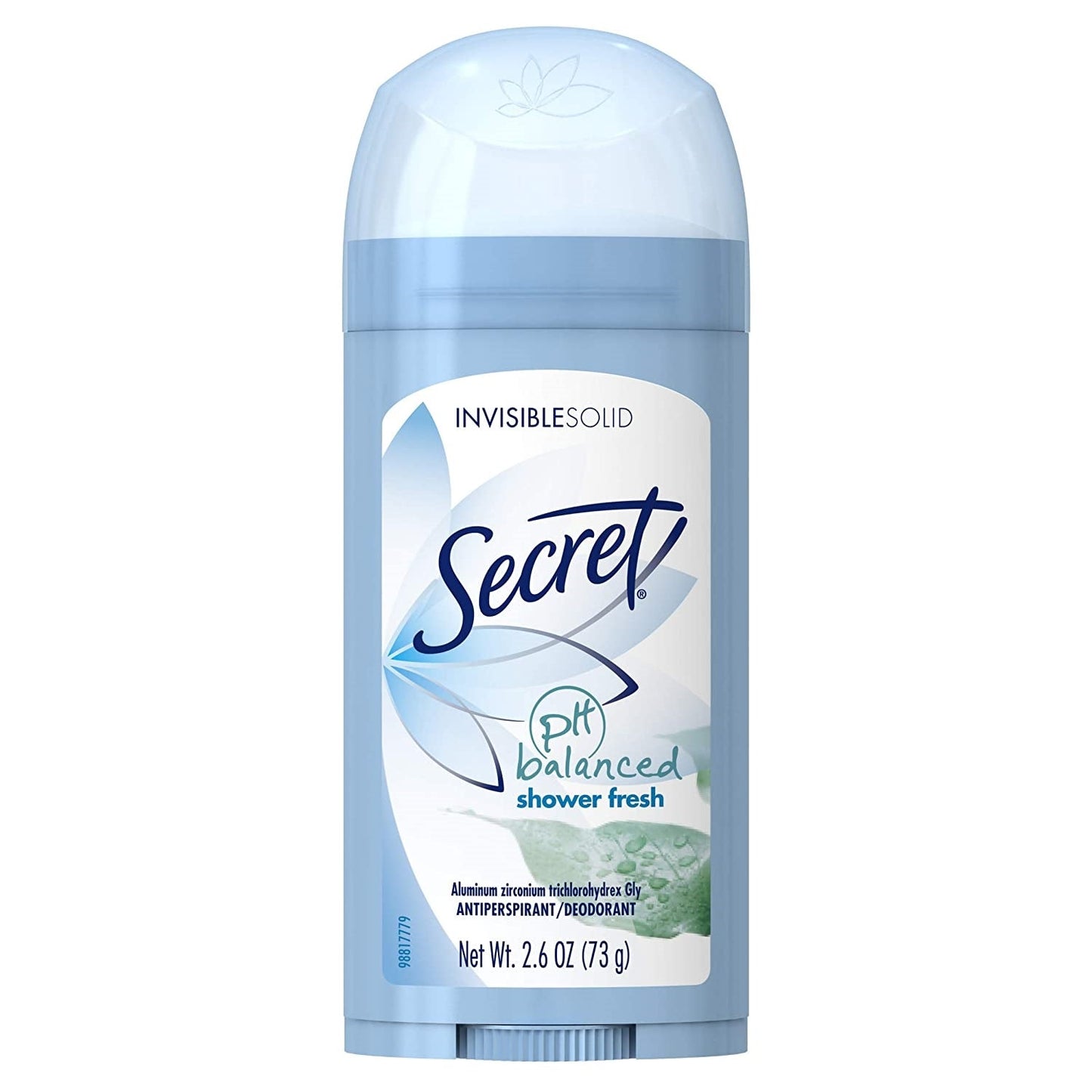 Desodorante y Antitranspirante Invisible Sólido Secret Shower Fresh - 2.6oz