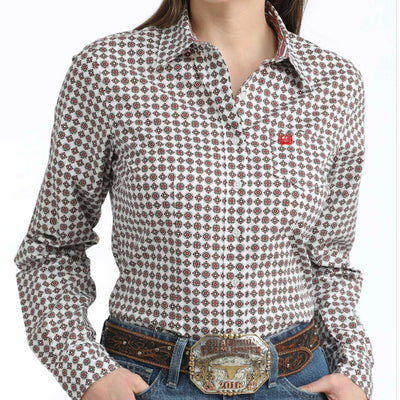 Diamond Bloom Women's Cinch Shirt - Stylish Equestrian Wear - Korvel
