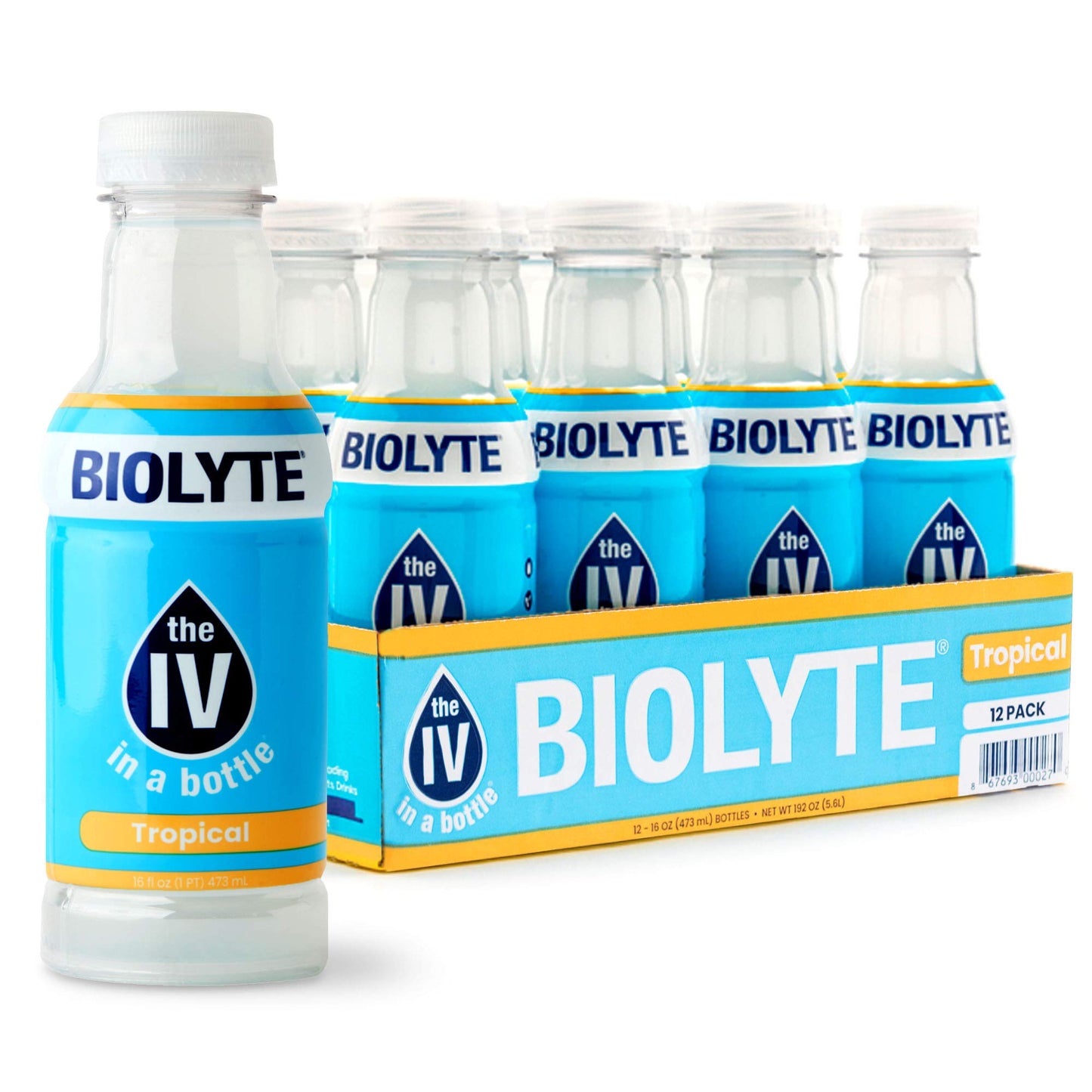 Biolyte® Bebida Electrolítica – Sabor Tropical (16 oz)