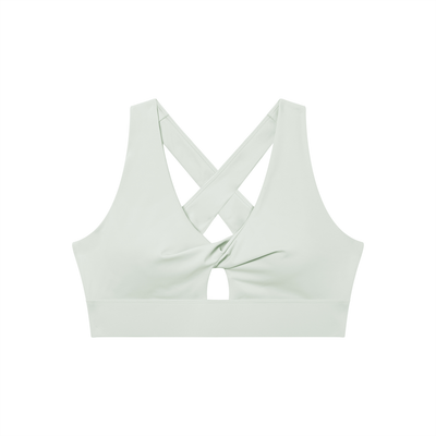 Soutien-gorge de sport à décolleté en V et devant torsadé Loki & Ivy pour femmes