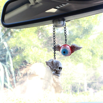 Creative resin for hanging accessories on the eye skeleton car - Korvel