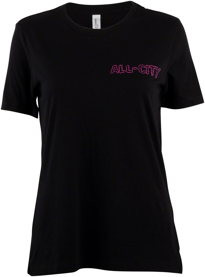 T-shirt pour femmes All-City Night Claw - Noir Bleu/Vert Magenta X-Large