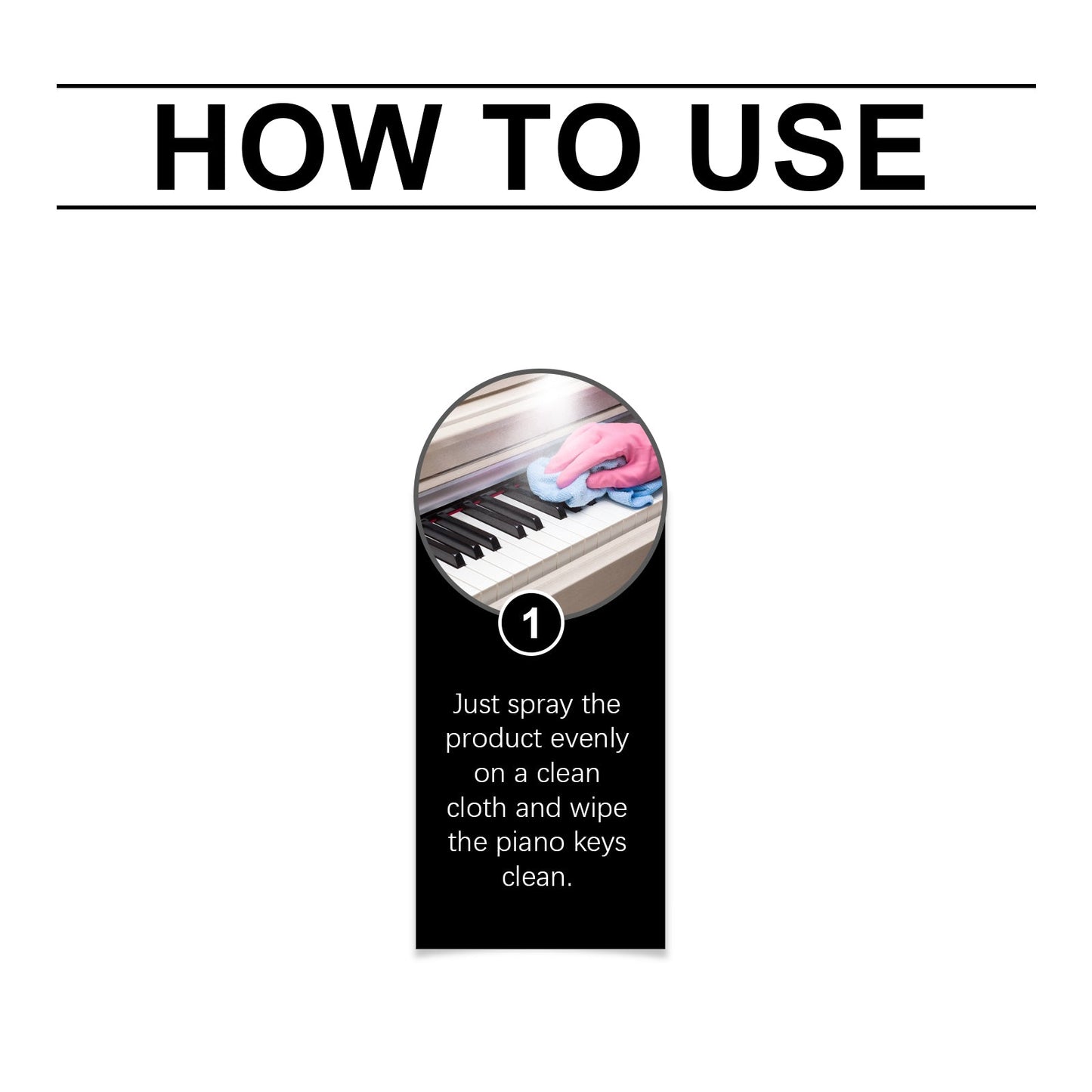 Piano Key Cleaner Cleans Key Stains Gently And Protects Multi-Function Keyboard Cleaner Spray - Korvel