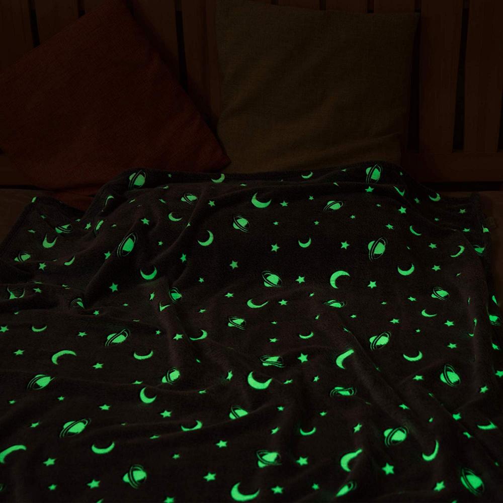 Manta Luminosa que Brilla en la Oscuridad para Niños