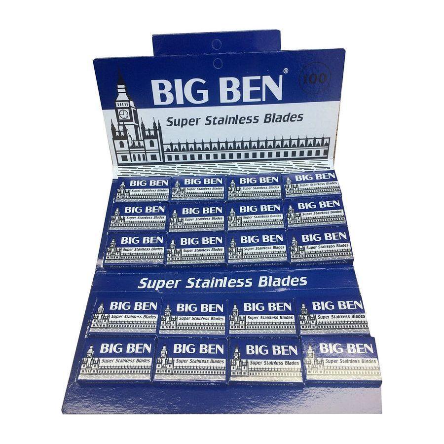 Cuchillas de Afeitar Super Acero Inoxidable Big Ben - Paquete de 20x5