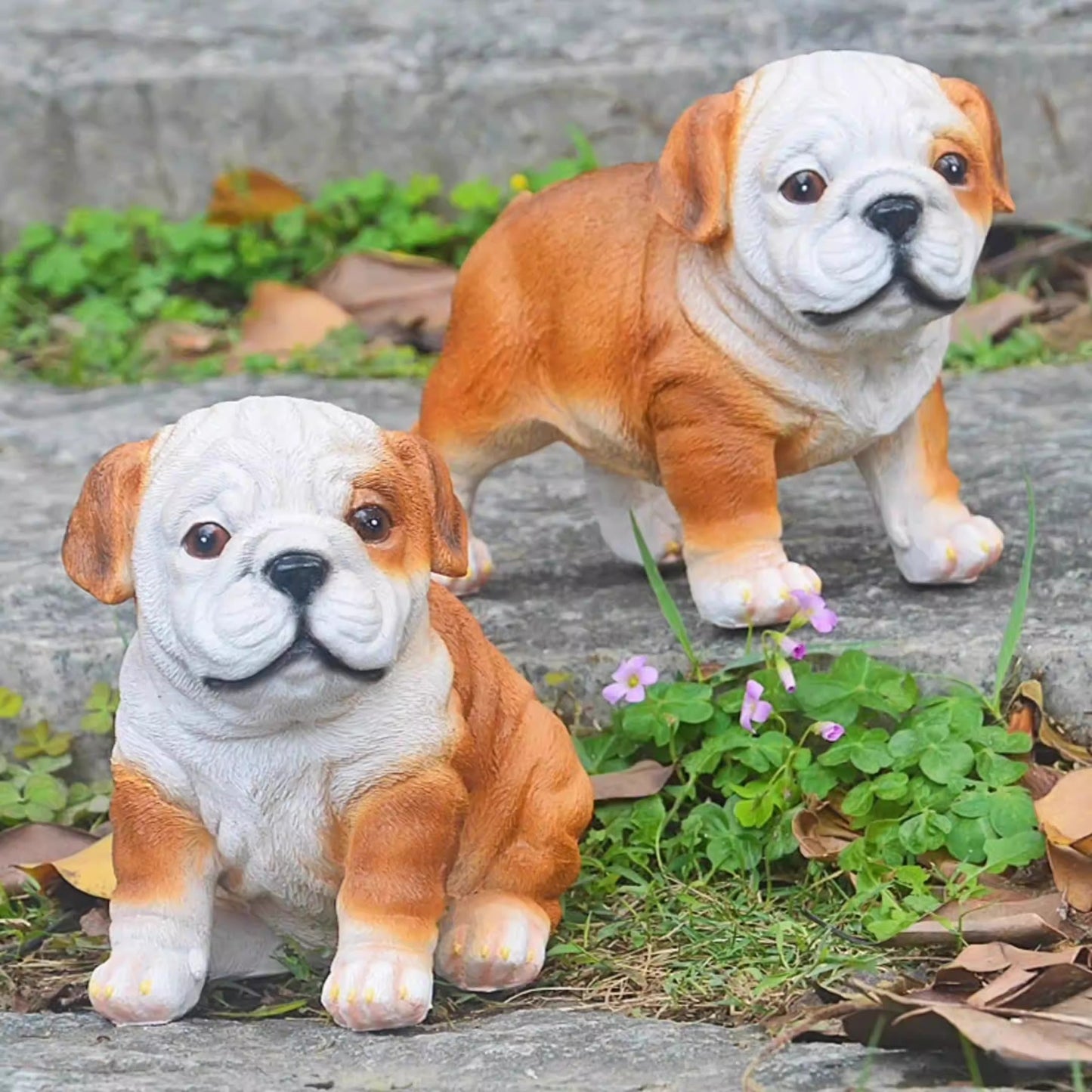 Bulldog ornament puppy resin - Korvel