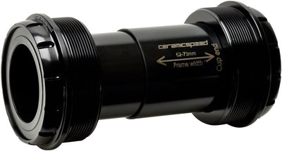 Freno de fondo CeramicSpeed T47/73 - Eje de 30 mm con carreras recubiertas en negro