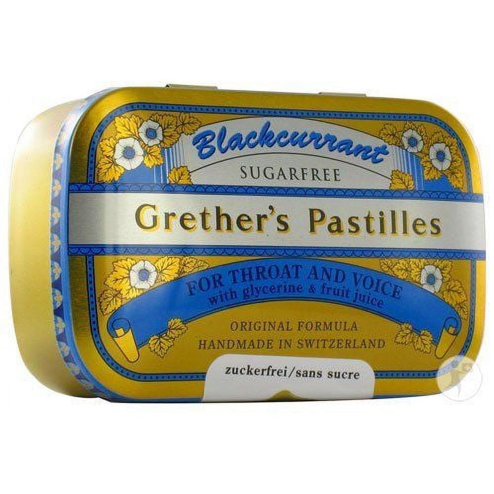 Pastillas de Grosella Negra de Grether - 2.1oz