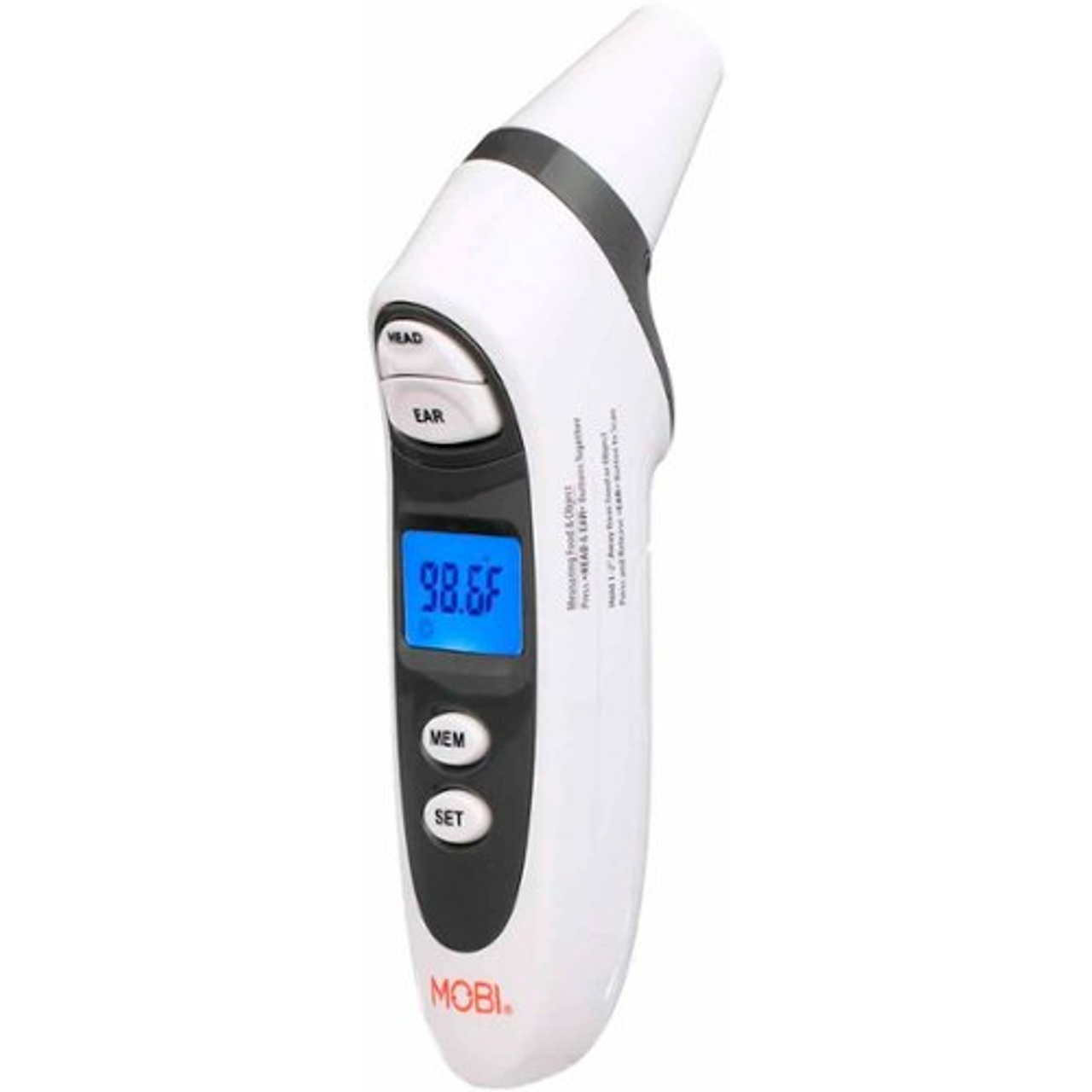 Mobi Prime Ear & Forehead Thermometer with Food & Bottle Readings