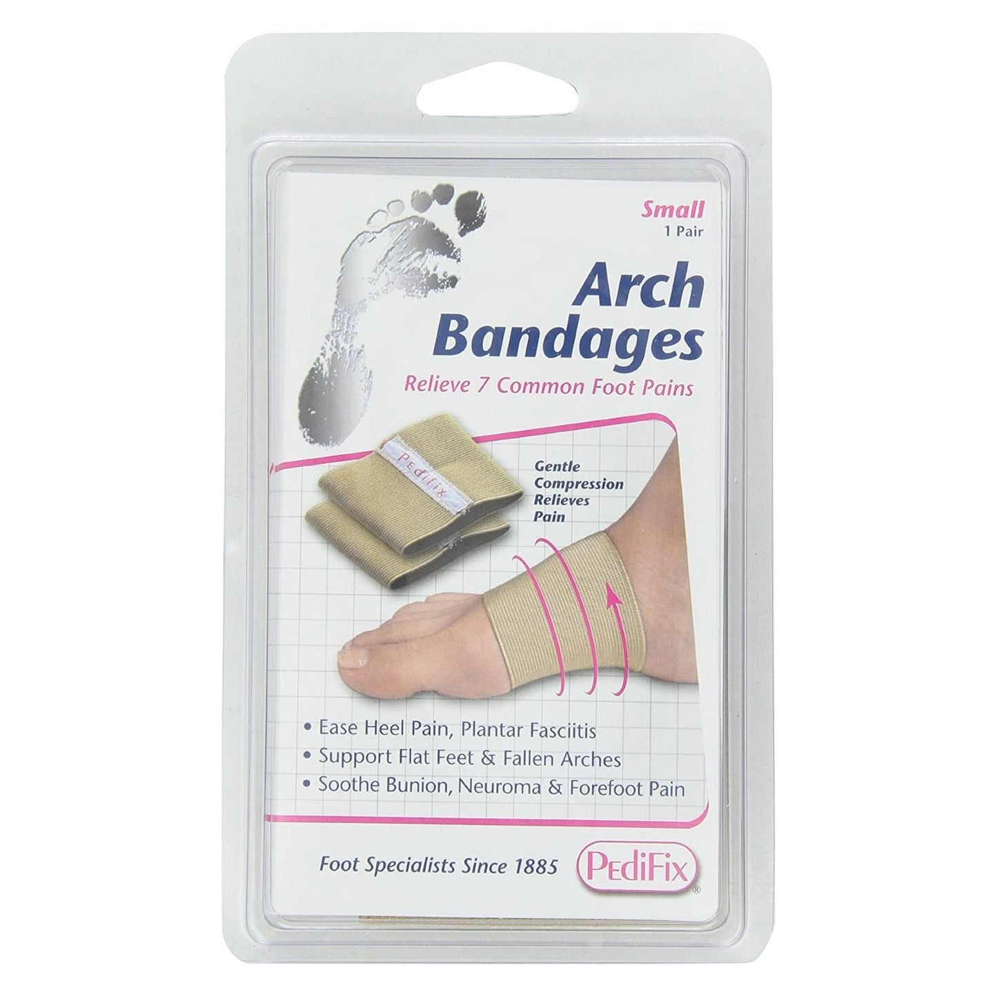 PediFix Bandage de Voûte Plantaire Petite - Support Confortable pour les Pieds