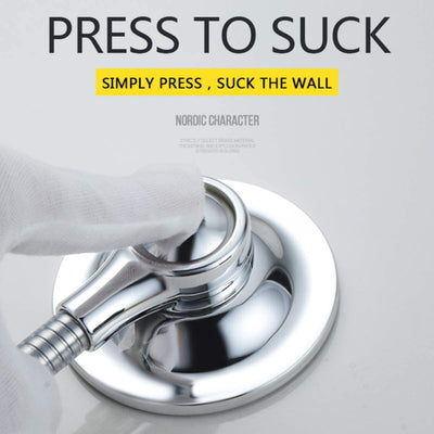 Vacuum Suction Cup Adhesive Stick Shower Bracket Wall Mount Holder for Hand Held Shower Head - Korvel