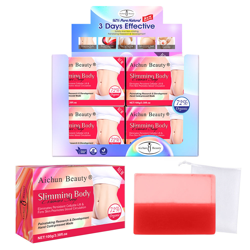 Body Sculpting Two-Color Handmade Soap Body Skin Curve Lift Moisturizing Moisturizing Mild Skin Care Handmade Soap - Korvel