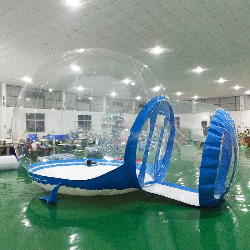 Grande Tente Gonflable Transparente en PVC pour Usage Extérieur