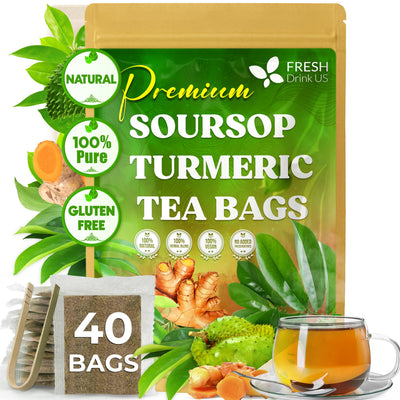 Premium Soursop Turmeric Tea Bags