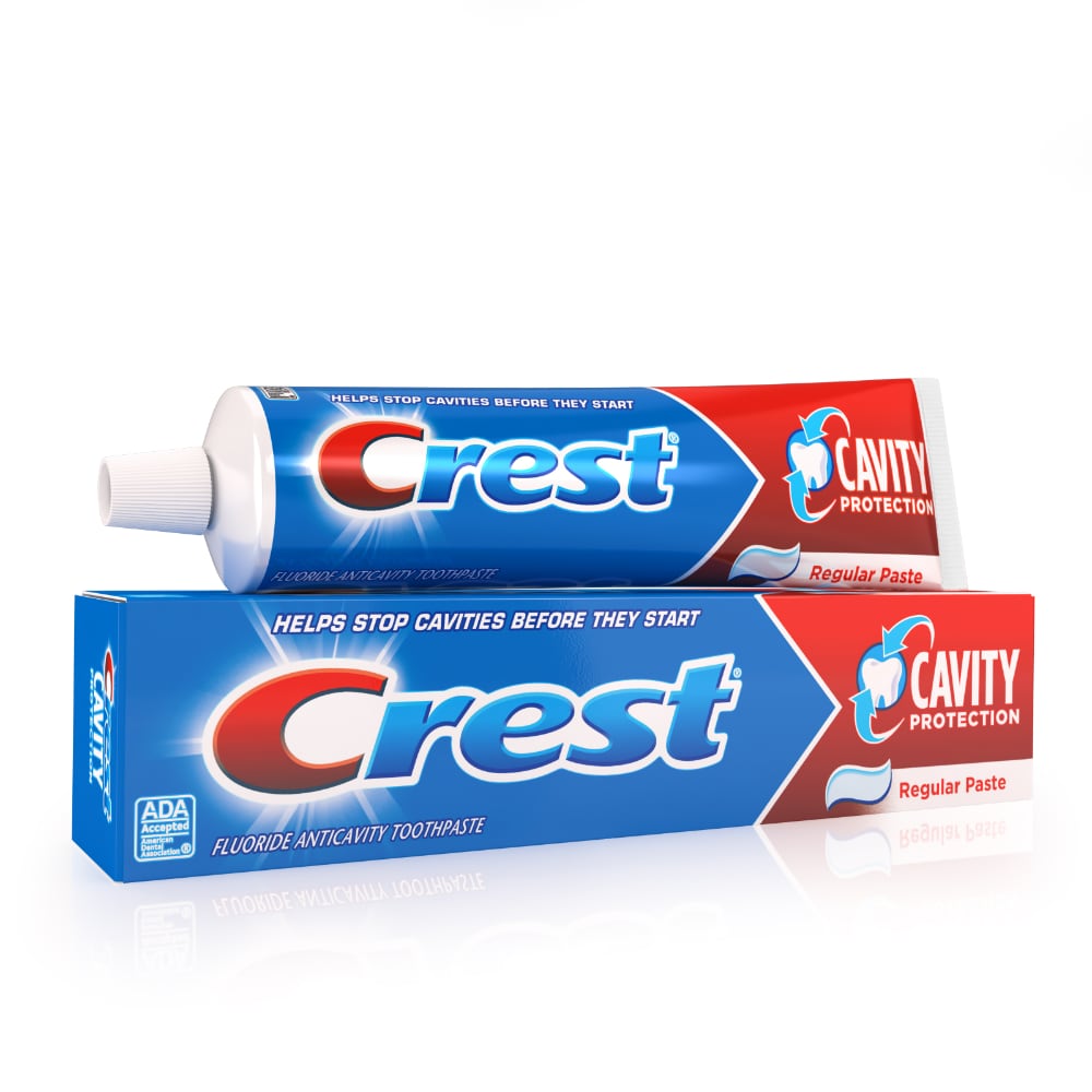 Pasta de dientes con flúor Crest para la protección contra caries - 5.7 oz