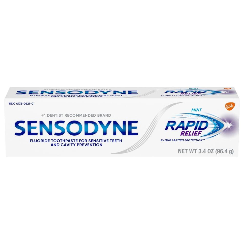 Sensodyne Rapid Relief Sensitive Toothpaste - Mint 3.4 oz