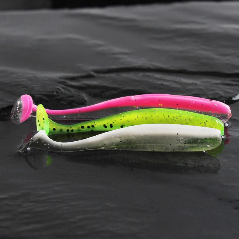 Luya T-tail Soft Bait Fishing Set with Hooks