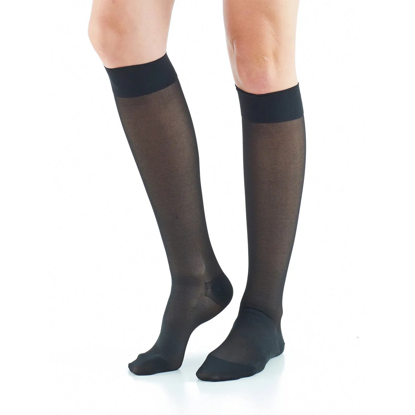 Premium Knee High Compression Socks - Black, Small