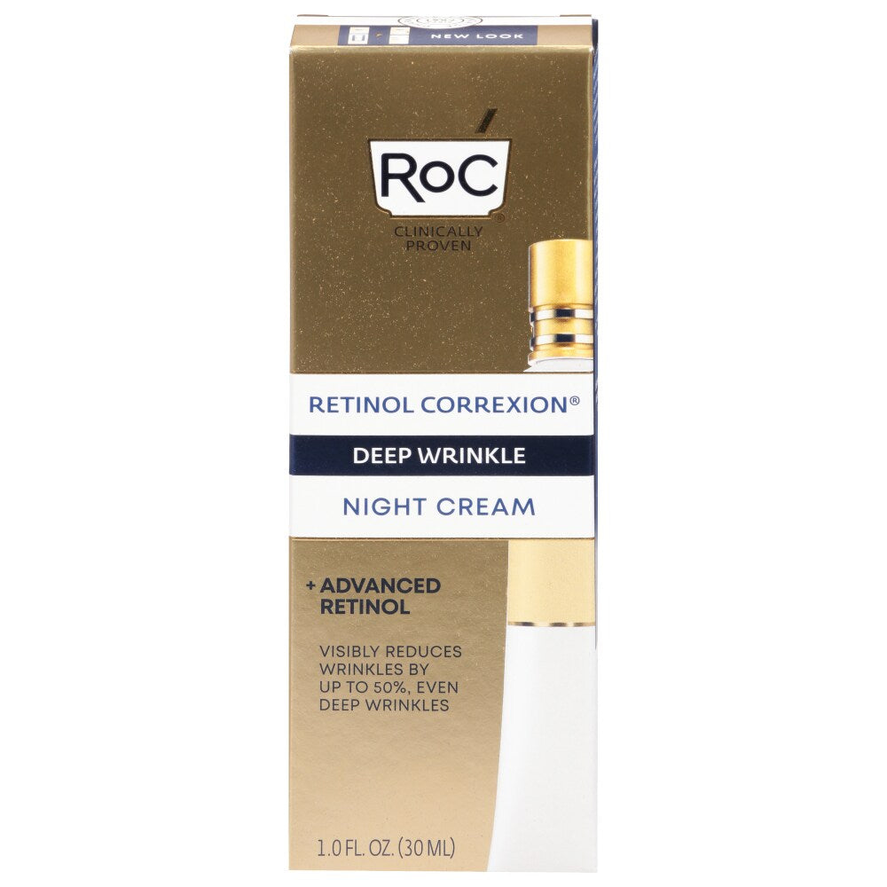 Crème de nuit RoC Retinol Correxion pour les rides profondes - 1,0 Fl Oz
