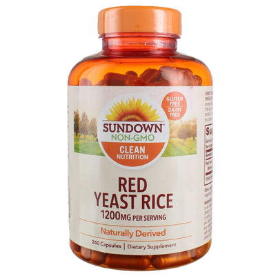 Sundown Naturals Red Yeast Rice Capsules, 1200 Mg