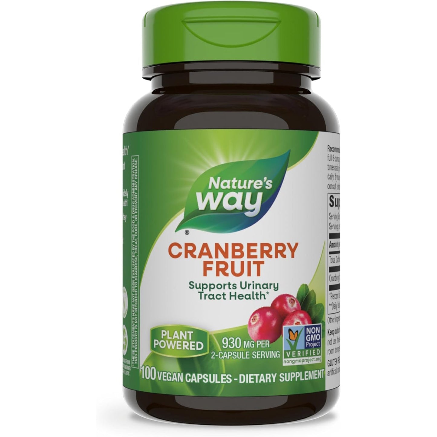 Capsules véganes de fruit de canneberge Nature's Way® – 930 mg