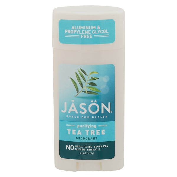 Stick déodorant naturel purifiant à l'arbre à thé Jason - 2,5 oz
