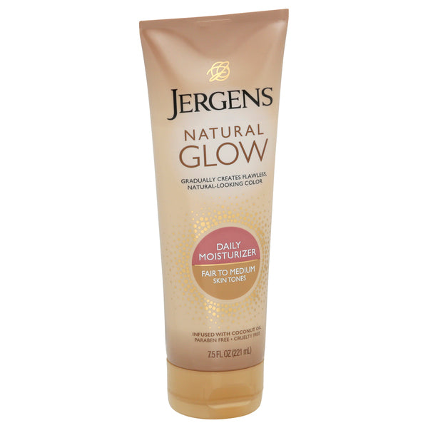 Hidratante Diario Jergens Natural Glow para Tonos de Piel Claros a Medios
