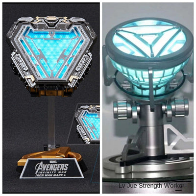 Avengers Iron Man Edition Reactor Ark Reactor Wearable Chest Lamp Box Handpiece - Korvel