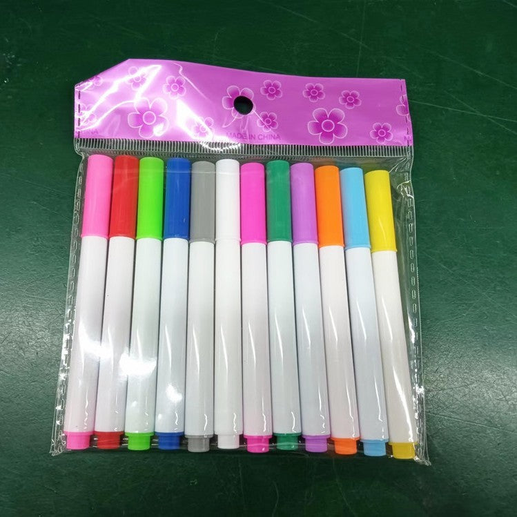 Erasable light board pen transparent acrylic luminous message note board whiteboard pen board graffiti painting pen - Korvel
