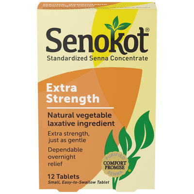 Senokot Tb 17.2Mg 12 Es - Natural Laxative Tablets