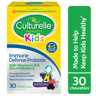 Culturelle Kids Défense Immunitaire Quotidienne Comprimés à Mâcher - 30ct