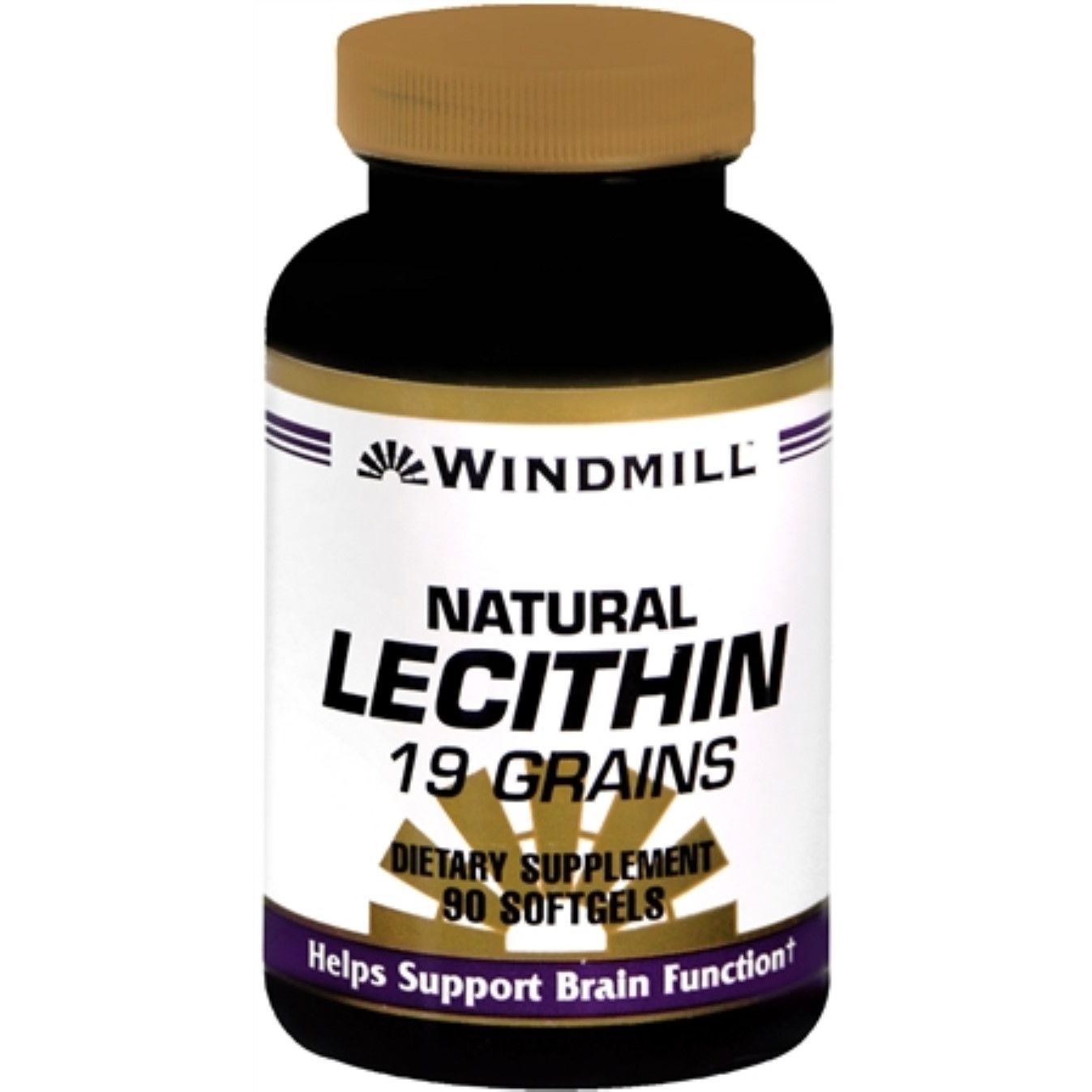 Gélules de Lécithine Naturelle Windmill – 1200 mg, 90 Comptes
