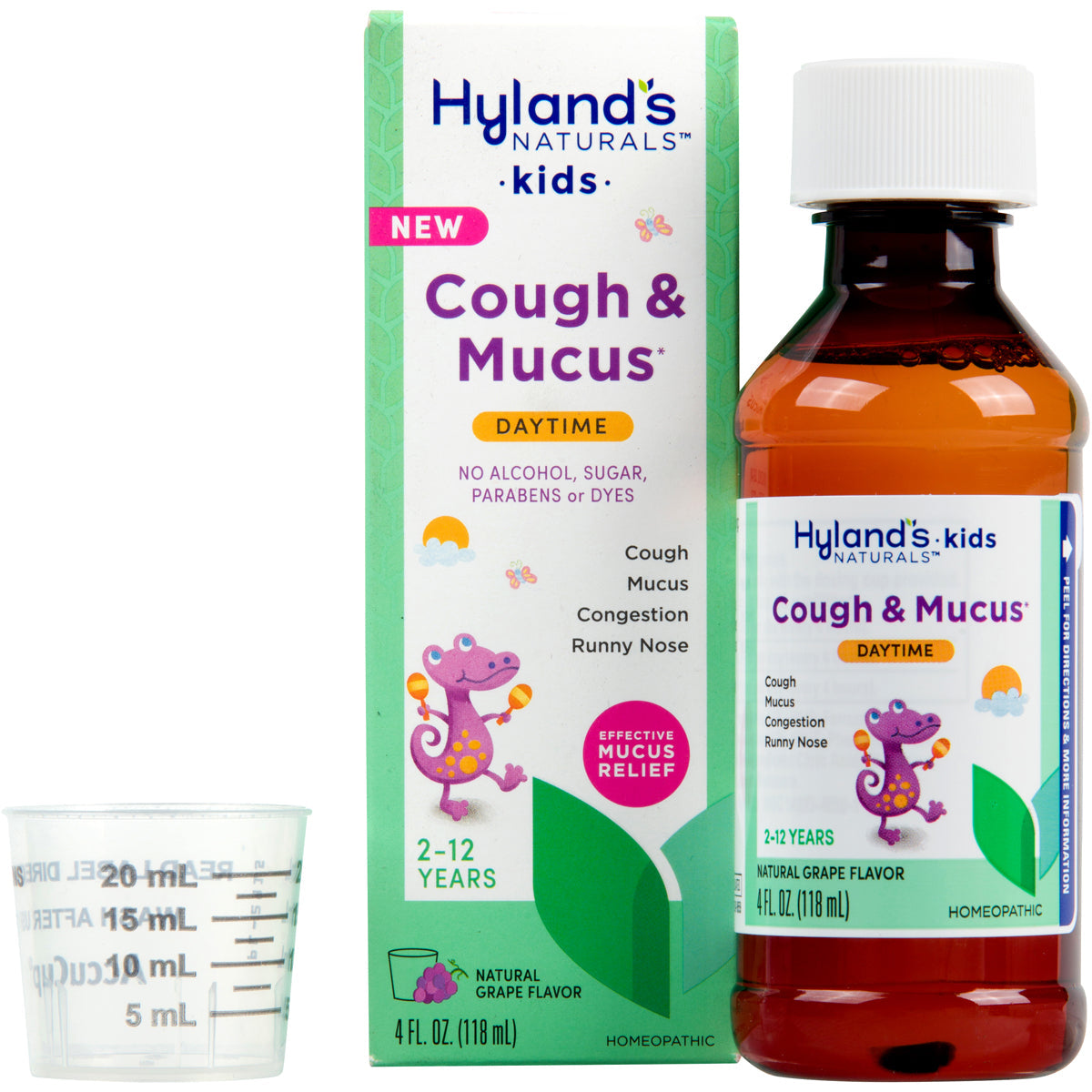 Alivio para la tos infantil con sabor a uva natural - 4 Fl Oz