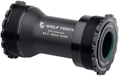 Wolf Tooth Bottom Bracket - T47 Inboard 85.5/92mm for 24mm Spindle - Black
