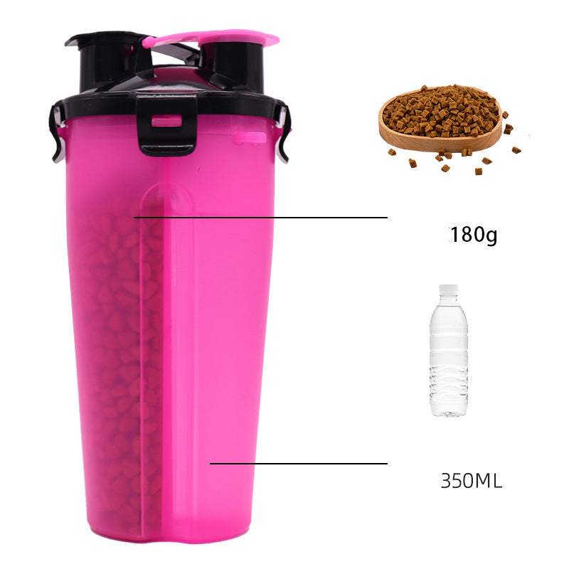 Taza portátil para agua y comida para mascotas para aventuras al aire libre