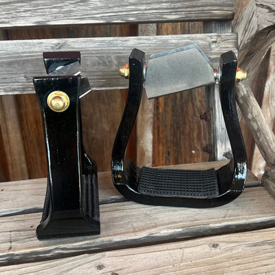 Premium 2.5" Black Leveling Stirrup by Nettles - Korvel
