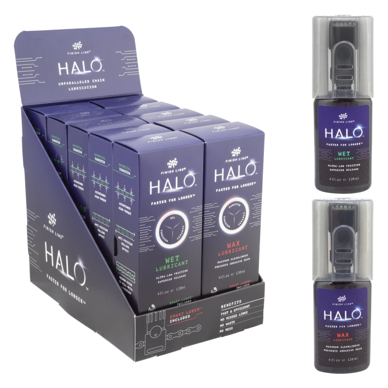 Finish Line Halo Wax + Lubrifiant humide - Flacon de 4 oz