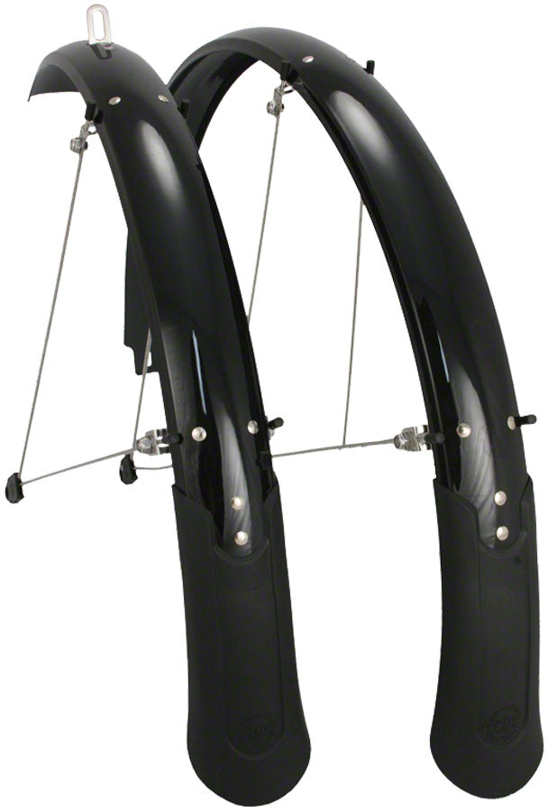 Ensemble de garde-boue Planet Bike Cascadia 26" x 60 - Noir