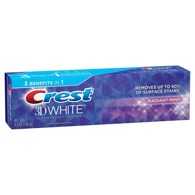Crest 3D White Radiant Mint Dentifrice, 4,8 Oz