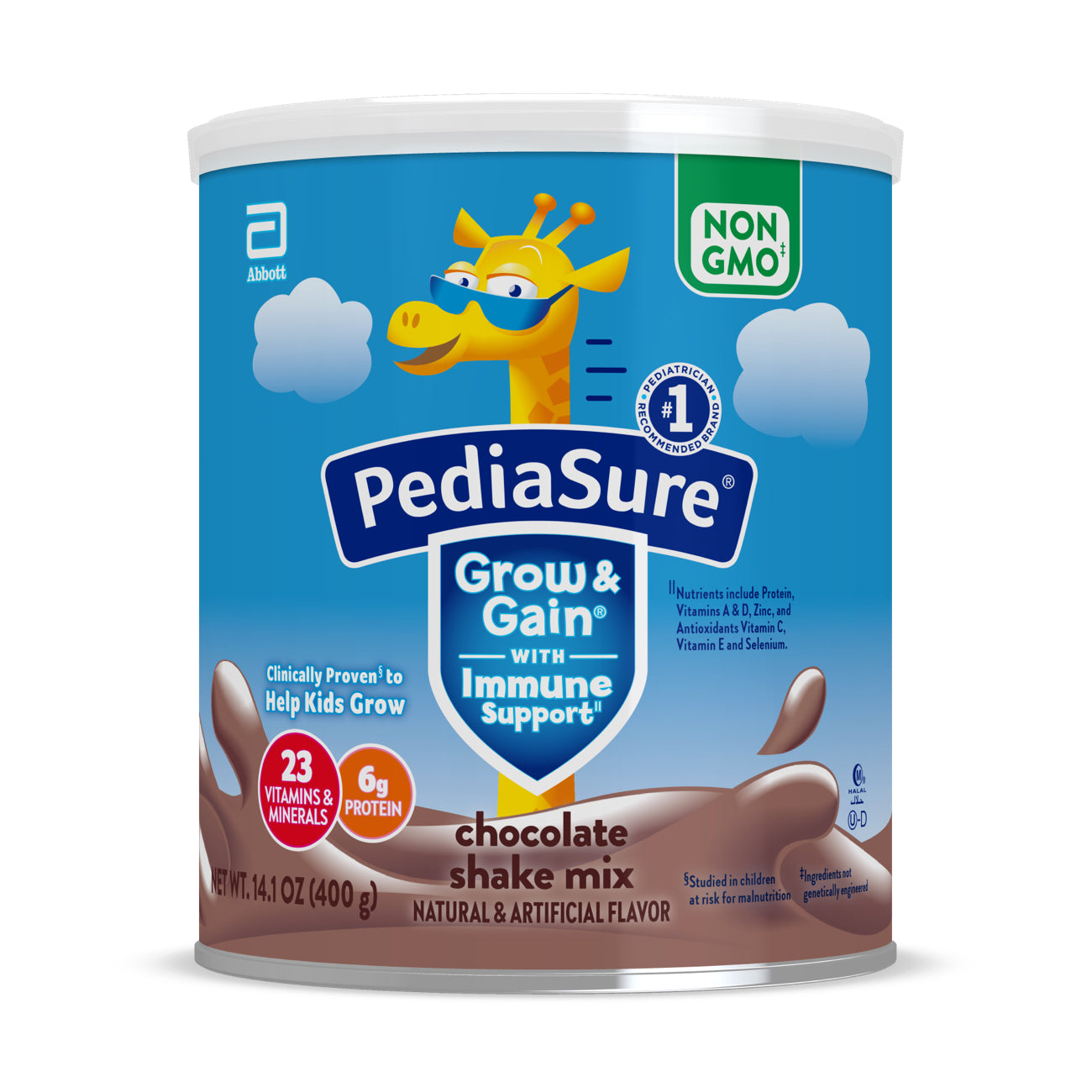 PediaSure Grow & Gain Mélange à Boisson Non-OGM - Saveur Chocolat