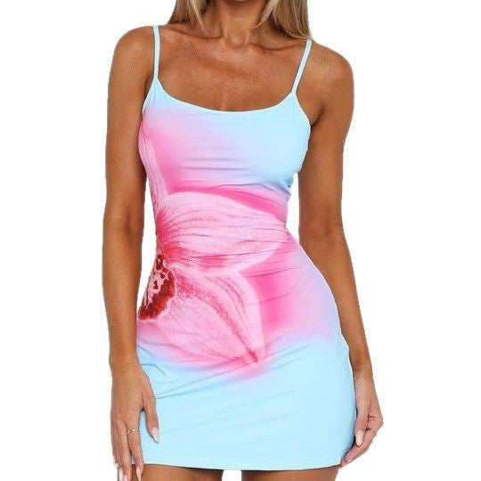 Waist-Cinching Bodycon Skirt Sexy Strapless Dress for Vacation - Korvel