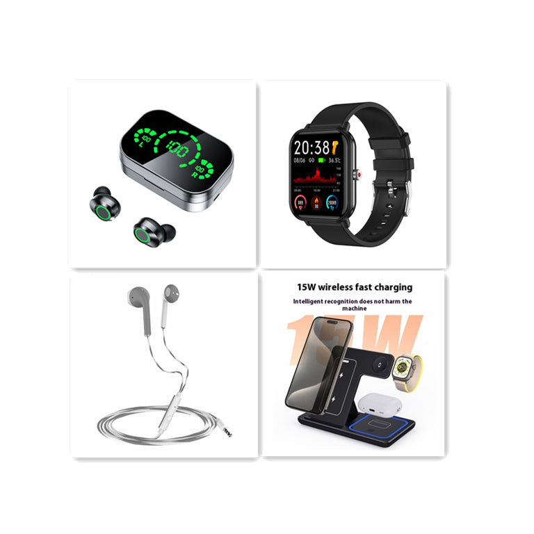 YD03 Wireless Bluetooth In-Ear Headphones with Smart Display