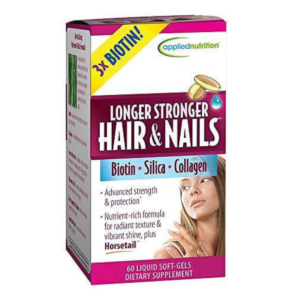 Applied Nutrition Cápsulas Blandas para Cabello y Uñas Más Largos y Fuertes