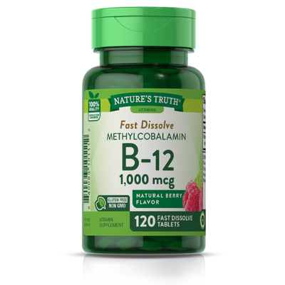 Nature's Truth Vitamin B-12 Sublingual Fast Dissolve Tabs - 1000 Mcg