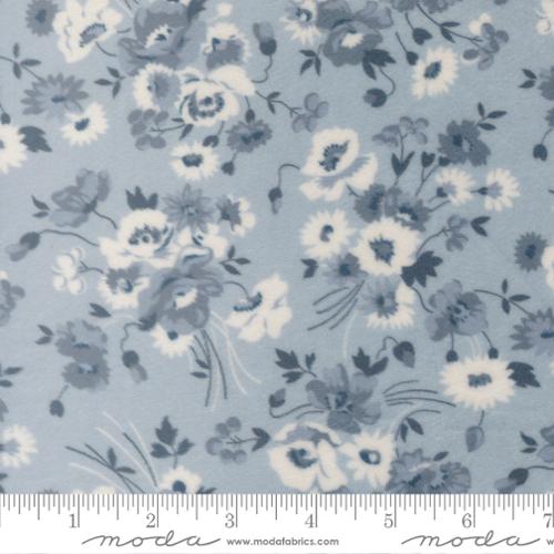 Nantucket Summer Cuddle Somerset Florals Light Blue Fabric