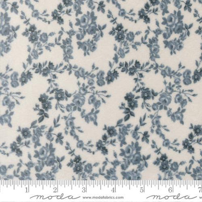 Nantucket Summer Cuddle Surfside Florals Fabric - Light Blue Polyester